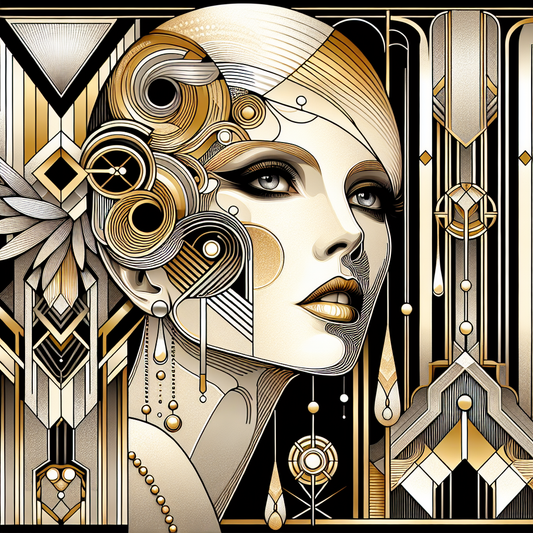 Art Deco Portraits with a Modern Twist