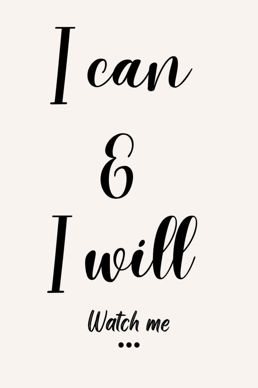 I can  &  I will