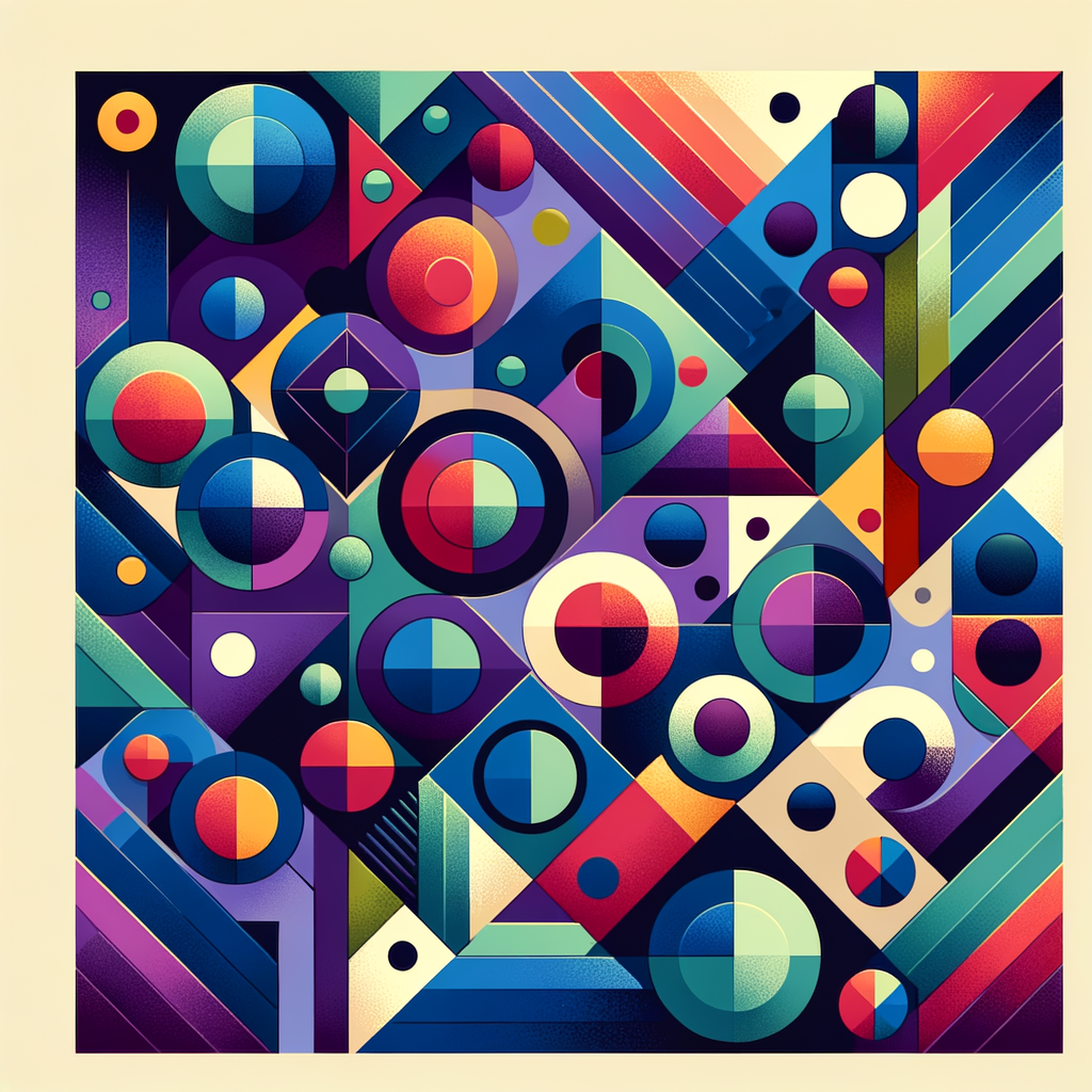 Vibrant Geometric Collage