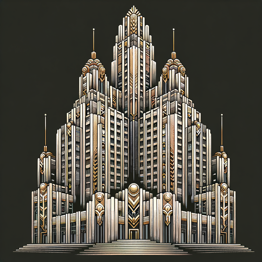 Art Deco Architectural Illustration