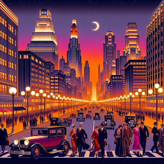 Art Deco Metropolis Skyline